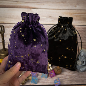 Sac à cordon en flanelle douce pour nappe de carte de tarot et rangement en pierre de cristal pour les cérémonies - Product Image 3