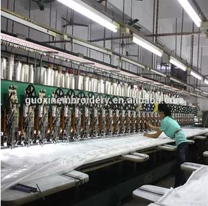 Chất lượng cao hoa thêu ren vải với sequins vải tuyn Net cho phụ nữ váy cưới Hàng may mặc giày túi - Product Image 5