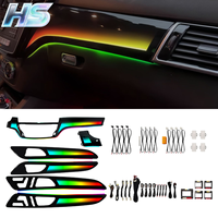 Kit d'éclairage d'ambiance pour voiture RGB 64 couleurs, kit d'éclairage d'ambiance intérieur pour Mercedes Benz ML GL GLE GLS W166 Symphony