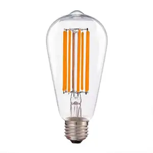 Fabrik preis ST64 ST58 4w 6w 8w Vintage Glühbirne 2700K Warmweiß Bernstein glas 110V 220V Edison Glühbirne