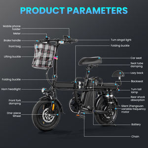 Hot <strong>Sale</strong> Mini Size <strong>Folding</strong> Electric Bicycle 48V Steel Frame Lithium Battery Rear Hub Motor Foldable City <strong>Bike</strong> - Product Image 4