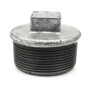 Tapa Macho Galvanizada de 3/8 para Tuberías de Hierro - Product Image 1