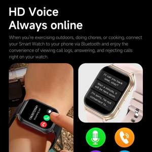 Смарт-часы с большим экраном 1,83 дюйма, аккумулятором 700 мАч, стильным алюминиевым корпусом, водонепроницаемостью IP67, функцией звонков по Bluetooth и реальными датчиками для фитнеса - Product Image 5