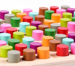 Juego de mesa de madera portátil con clavijas para desarrollar el pensamiento lógico, rompecabezas de superficie lisa para estimular el cerebro - Product Image 4