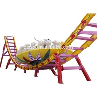 Attraction d'argent pour oreilles de 2,5 pouces, produits de parc d'attractions, ufo volant, équitation