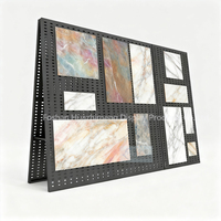 Présentoir mural en métal pour carreaux de céramique pour la présentation de carreaux Roue de support de panneau perforé en pierre pour carreaux de sol en marbre et granit