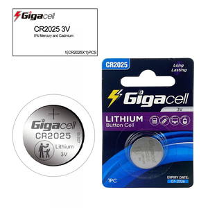 Proveedor de Fábrica de Baterías de Botón de Litio CR2025 de 3V para Llaves, Relojes, Calculadoras y Abridores de Puertas de Garaje - Product Image 2