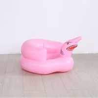 Siège d'apprentissage gonflable pour bébé, sans BPA, en PVC souple, canapé de soutien pour nourrisson, chaise portable avec porte-gobelets, prix usine OEM personnalisé