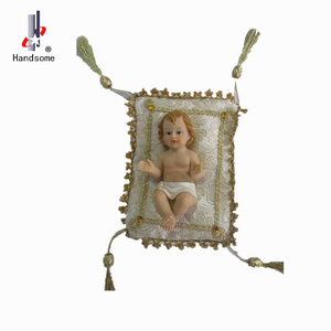 Statua di Gesù Bambino in Resina, Figurina Cristiana Promozionale all'Ingrosso, Regalo Natalizio per Occasioni Religiose, Arte <span class=keywords><strong>Cattolica</strong></span> OEM, Finitura 20+ - Product Image 1