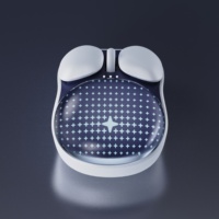 Logo personnalisé 2.4G 1600 DPI Mini souris sans fil RGB mignon 2.4GHz étanche rétro-éclairé 2.4GHz sans fil avec tapis en silicone pour Windows