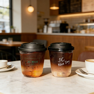 Gobelets en plastique transparents personnalisés avec logo, 12/14/16/18/24 oz, pour jus, avec couvercles, gobelets à punch pour Noël - Product Image 2