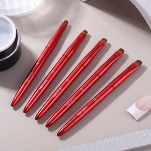 ชุดแปรงเจลทำเล็บโคลินสกี้เคลือบสีแดงแบบฝรั่งเศส 5 ชิ้น หลายขนาด สำหรับตกแต่งเล็บมือในร้านเสริมสวย - Product Image 6