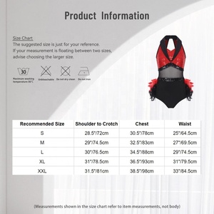 Traje de Baile de <span class=keywords><strong>Tango</strong></span> para Mujer, Traje de Rumba Cha-Cha, Body con Plumas, Leotardo, Mono para Actuaciones de Baile de Jazz y Latino - Product Image 6
