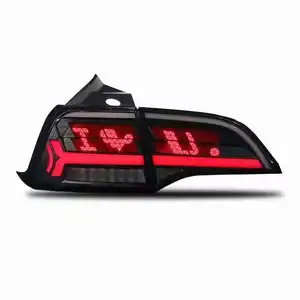 特斯拉3型特斯拉Y型发光二极管尾灯指示灯动态信号汽车配件汽车造型尾灯