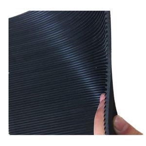 แผ่นยางปูพื้นลายริบสีดำขนาด 3 มม.-6 มม. สำหรับรถยนต์ - Product Image 1