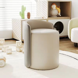 Taburete Moderno para Vestidor, Banco Redondo Simple con Estilo Moderno, Sofá Bajo para Cambiar Zapatos, Silla Pequeña para Sala de Estar - Product Image 3