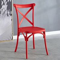 Chaises de salle à manger en plastique de style victorien - Durables, légères, imperméables et écologiques pour une utilisation en extérieur, dans les hôtels et les appartements