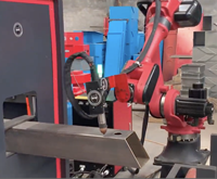 Máquina de Corte por Plasma CNC Única con Brazo Robótico y Servomotor para Metal, Acero, Tubos, Ángulos, Canales en C, Vigas H e I - Flexible