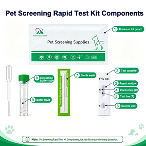 ชุดตรวจวินิจฉัยโรคไวรัสเฮอร์เพสในแมวแบบเร็ว CE Marked FHV <span class=keywords><strong>Test</strong></span> Strip สำหรับการตรวจตัวอย่างจากดวงตาและจมูกในแมว - Product Image 6