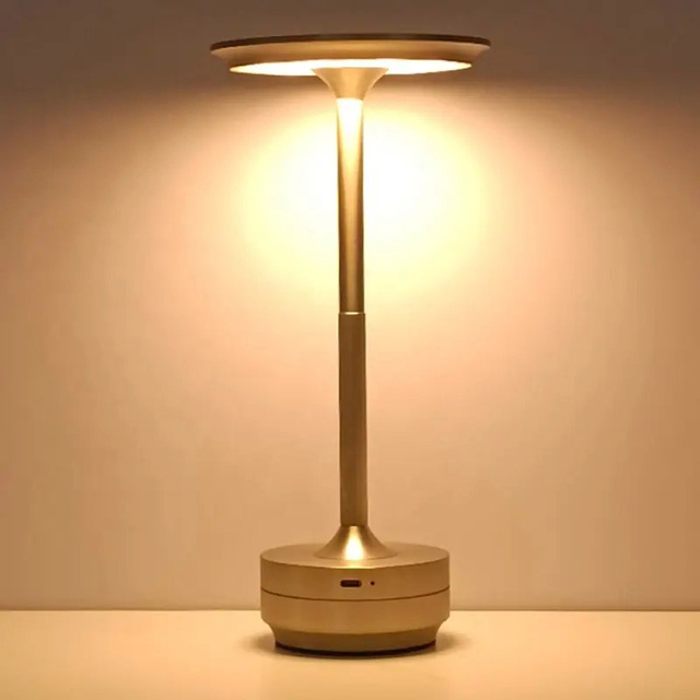 Restaurant Luxury Modern Night Lights Rechargeable Aluminum Metal Touch Hotel Bar Living Room Reading Decoration Led Table Lamp
