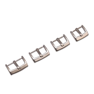 Métal de haute qualité 304 acier inoxydable brossé argent PVD noir 16 18 20 22mm fermoir à boucle de bracelet de montre Tang avec langue solide de 3mm - Product Image 5