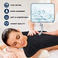 Serviette de massage pour spa, serviette de bain, serviette de beauté pour salon, traitement cosmétique, serviettes en microfibre en forme de U pour le démaquillage, prix d'usine