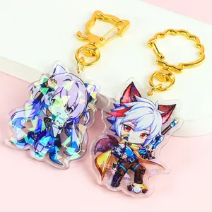 Hotsell Holographic Charms Clear Acrylic Custom Printed Transparent Hologram Keychain Make Your Own Acrylic Keychain With Anime