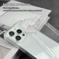 Coque en TPU souple mince en silicone transparent pour iphone X Xr Xs 11 12 13 14 pro max coque de téléphone transparente couvertures mobiles