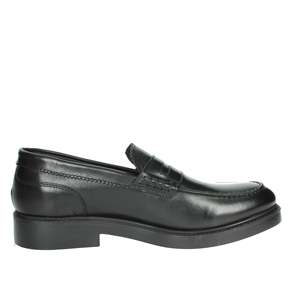Mocasines Kebo para hombre, color negro, talla 39, de cuero, sin cordones, para vestir. - Product Image 4