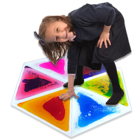 Tapis de sol en gel liquide sensoriel pour enfants, tapis sensoriel intérieur, jouets éducatifs