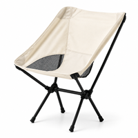 Chaise pliante Moon Chair - Mobilier d'extérieur portable en métal et tissu Oxford pour le camping, la pêche, les voyages, le jardin, l'école et les parcs