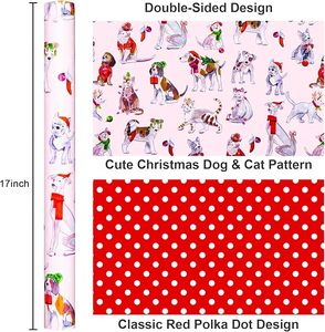 Christmas <b>Wrapping</b> <b>Paper</b> Holiday <b>wrapping</b> <b>paper</b> Pet <b>wrapping</b> <b>paper</b> - Product Image 2