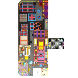 Aire de jeux intérieure pour adultes et enfants, aire de jeux souple avec parc de trampolines, vente en gros mondiale - Product Image 2