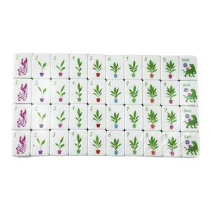 <span class=keywords><strong>Set</strong></span> di <span class=keywords><strong>Mahjong</strong></span> a Quattro Livelli dal Design Unico, Tessere Americane Durevoli per Incontri Informali - Product Image 3