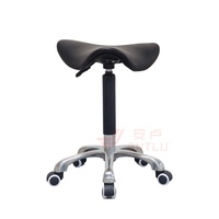 Chaise de bureau ergonomique inclinable en cuir PU noir AntluPlus avec roulettes