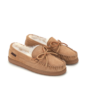 <strong>Mens</strong> Suede Shearling Closed Toe Driving <strong>Moccasin</strong> <strong>Slippers</strong> Soft Memory Foam Insole TPR Sole Indoor Outdoor Winter Shoes - Product Image 3