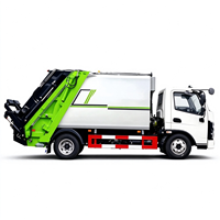 Camion Compacteur de Déchets Urbains 100% Électrique 7-7,3 m³ Léger à Batterie avec Éclairage Bleu Personnalisable