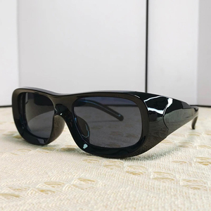 Lmamba 6779 Vintage Y2K Punk lunettes de soleil de sécurité femmes hommes marque de luxe carré <span class=keywords><strong>Steampunk</strong></span> lunettes de soleil enveloppant nuances UV400 - Product Image 2