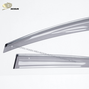 Visière de fenêtre MOSUN pour <span class=keywords><strong>PEUGEOT</strong></span> <span class=keywords><strong>3008</strong></span> 2008-2016 Mugen style <span class=keywords><strong>chrome</strong></span> pare-Vent pare-brise déflecteur de Vent pare-pluie - Product Image 3