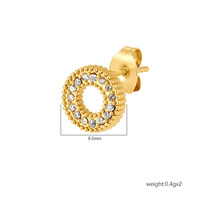 Anting-anting Grosir Perhiasan Baja Anti Karat Mewah Novirassine, Anting-anting Stud Bunga Bintang Zirkon, Set Hadiah untuk Wanita