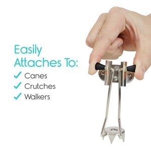 Punta per bastone da neve in metallo resistente, accessorio antiscivolo per bastoni, ricambio per stampelle - Product Image 3