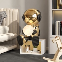 Hot Creative Cartoon Astronaute Table De Chevet Ornements Maison Accessoires Chambre D'enfants Chambre Garçon Chevet LED Armoire De Rangement