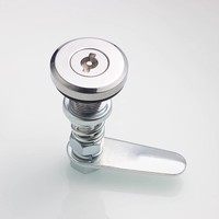 Serrure à came en acier inoxydable Longyu MS518 avec clé plate pour armoire électrique, coffret de commande et porte de distribution