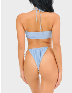 Vendita Diretta Nuovo Design OEM <span class=keywords><strong>Bikini</strong></span> <span class=keywords><strong>Brasiliano</strong></span> da <span class=keywords><strong>Donna</strong></span> Set 2 Pezzi Leopardato a Quadri Paisley in Spandex/Nylon ad Asciugatura Rapida - Product Image 4