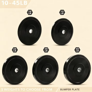 Discos de Pesas de Goma para Gimnasio, 5 kg, 20 kg, 25 kg, LB, Competitivos, para Halterofilia, <span class=keywords><strong>Sentadillas</strong></span>, Barra, Aumento de Peso, Alta Resistencia - Product Image 4