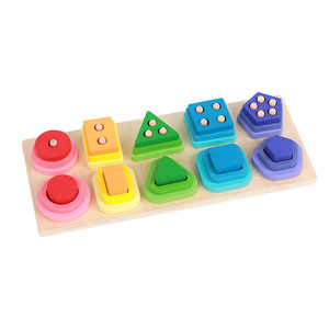 Gioco di Impilamento e Ordinamento Forme in Legno per Bambini 2-3 Anni - Gioco Educativo Montessori Colori Macaron con Elementi di Gioco - Product Image 6