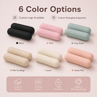 Haltères en silicone pour hommes et femmes, poignée droite, poids libre, exercices à domicile, Pilates, fitness, entraînement de force des poignets