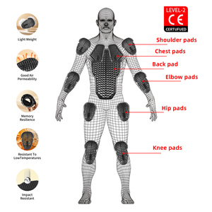 Black CE Level 2 Motorcycle Body Protection Pad Universal Motocross Racing Safety Insert Armor Back Elbow and <strong>Knee</strong> <strong>Protector</strong> - Product Image 4