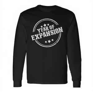 T-shirt a maniche lunghe Year Of Expansion Premium nera unisex taglia adulto - Product Image 2