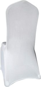 Housse de chaise blanche pour mariage, polyester élastique, banquet, extensible, spandex, pour événements et mariages - Product Image 3